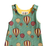 Romper Adjustable Size Organic Cotton Hot Air Balloons