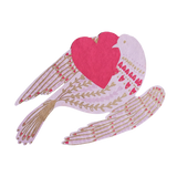 Greeting Card Heart Bird