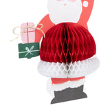 Honeycomb Santa Stand Up Christmas Card
