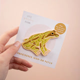 Patch iron On Embroidered Frog