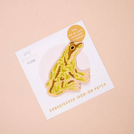 Patch iron On Embroidered Frog