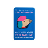 Pin Badge Wooden Dog