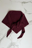 Cashmere Triangle Scarf Burgundy