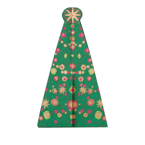 Christmas Card Pop Up Patterned Tree