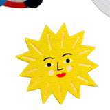 Pin Badge Wooden Sun