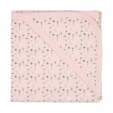 Hooded Blanket Flowers Pink