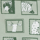 Hooded Blanket Portraits On Green