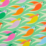 Gift Wrap Birds In Mint
