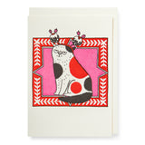 Christmas Card Christmas Cat Red