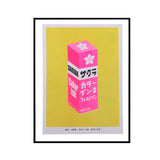 Print Risograph A Very Bright Japaneses Sakura Ink