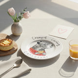 Plate China Crumpet Loving Capybara