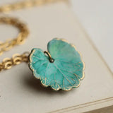 Necklace Turquoise Leaf