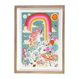Risograph Print A4 Magical Unicorn