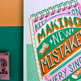 Risograph Print A5 Make Mistakes