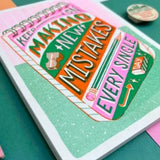 Risograph Print A5 Make Mistakes