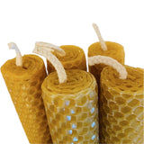 Candles Natural Rolled Bees Wax Set Of 3