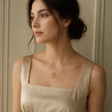 Necklace Gold Vermeil Bow