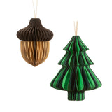 Decoration Paper Honeycomb Tree Acorn