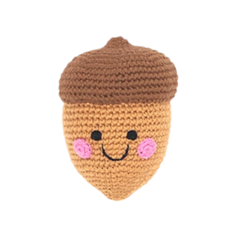 Acorn Rattle Organic Cotton