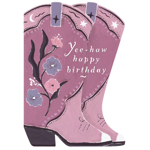 Birthday Card Cowboy Boots
