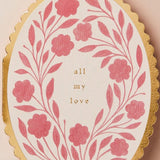 Card Rose Flora All My Love