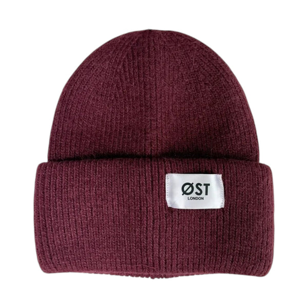 Hat Beanie Angora Burgundy