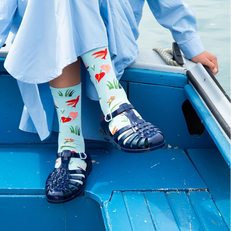 Bonne Maison Socks Aqua Seedling