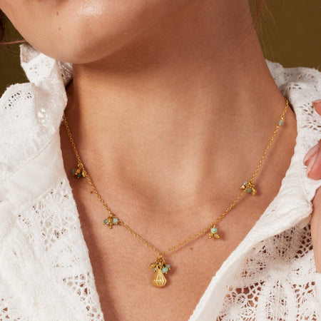 Necklace Ash Aqua