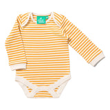 Baby Bodysuit Set Of 2 Organic Cotton Gold Green Stripe