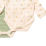 Baby Bodysuit Set Of 2 Pack Organic Cotton Pink Flowers