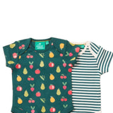 Baby Bodysuit Set Of 2 Organic Cotton Vegetable Patch