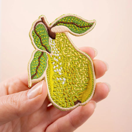Patch iron On Embroidered Pear