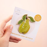 Patch iron On Embroidered Pear