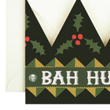 Christmas Card Bah Humbug Hat