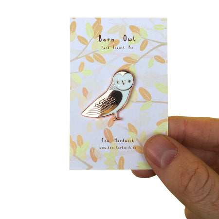 Barn Owl Enamel Pin