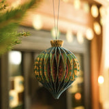 Bauble Honeycomb Blue