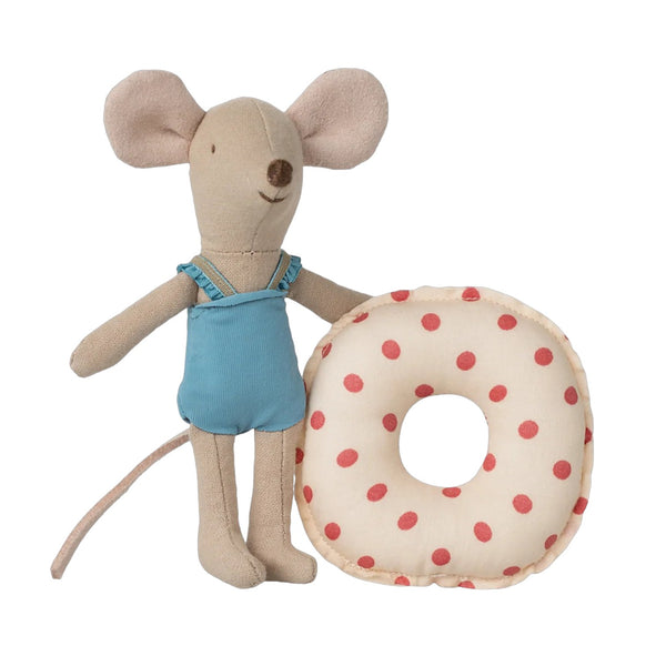 Beach Mouse With Float Little Sister Red Dot