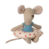 Beach Mouse With Float Little Sister Red Dot