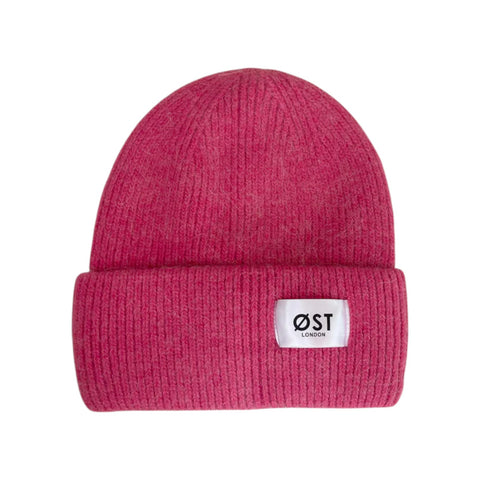 Hat Beanie Angora Magenta