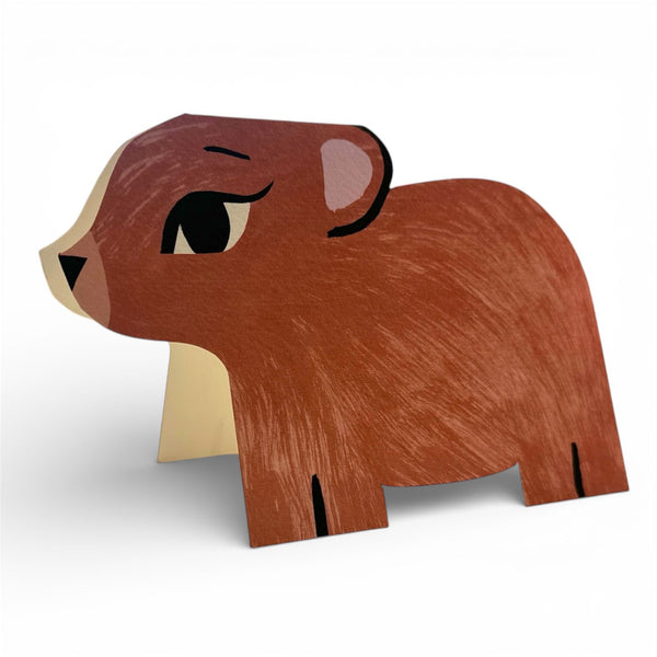 Card Die Cut Bear