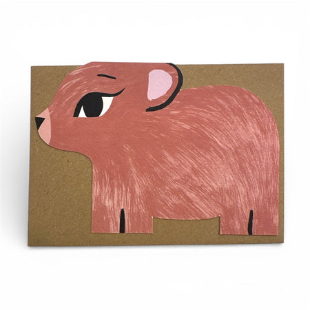 Card Die Cut Bear