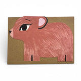 Card Die Cut Bear