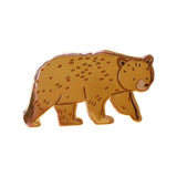 bear enamel pin on a white background