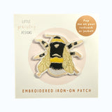 Patch Iron On Embroidered Bee