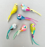 Artificial Bird Decoration Clip On Finch