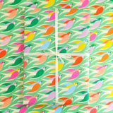 Gift Wrap Birds In Mint