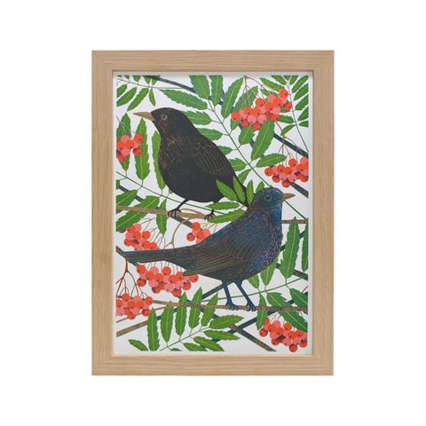 Blackbirds Print A4