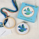 Mini Cross Stitch Blue Bird