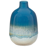 Vase Small Ceramic Glaze Blue