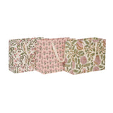 gift bags made from block printed paper